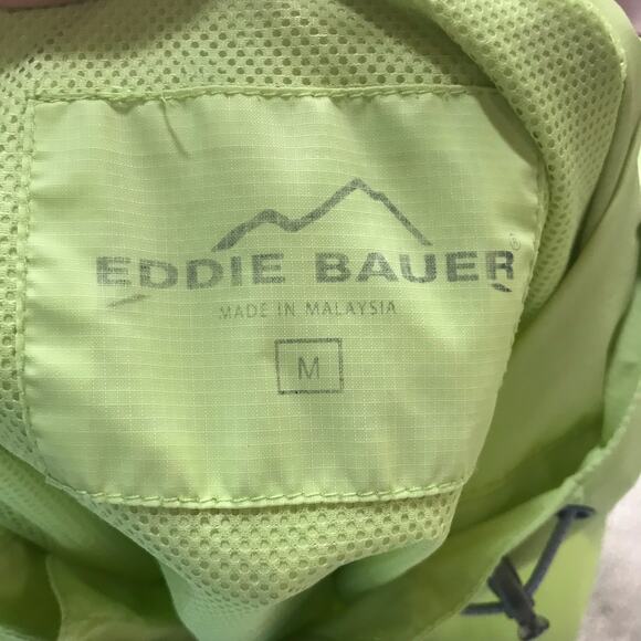 Eddie Bauer Wind Breaker Green Full Zip Jacket Women's Size Medium - Picture 10 of 10